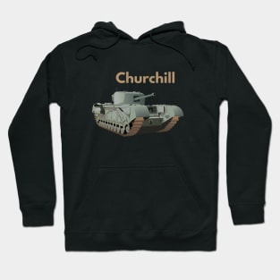 Churchill WW2 British Tank Hoodie